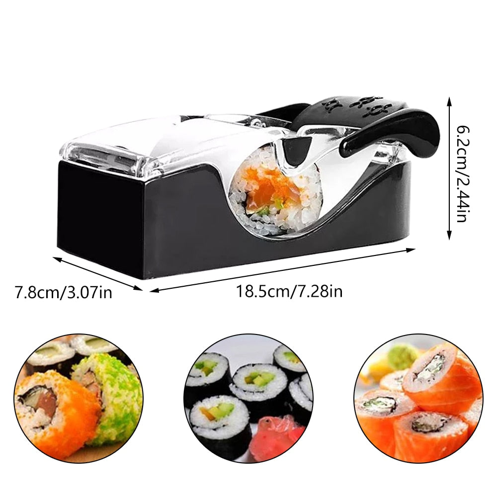 Sushi-Macher-Rolle – Einfaches und schnelles Zubereiten von Sushi zu Hause, Spülmaschinenfest, Schwarz