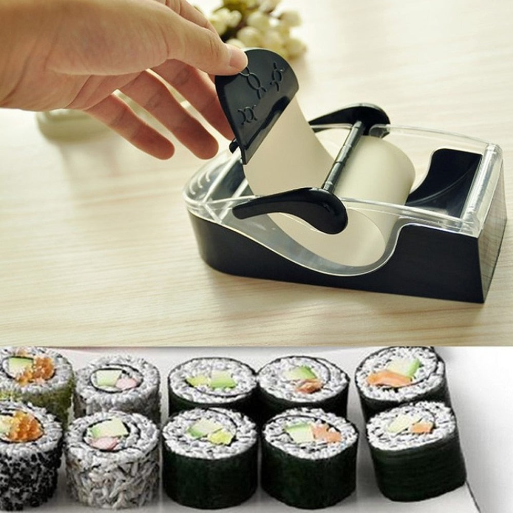 Sushi-Macher-Rolle – Einfaches und schnelles Zubereiten von Sushi zu Hause, Spülmaschinenfest, Schwarz