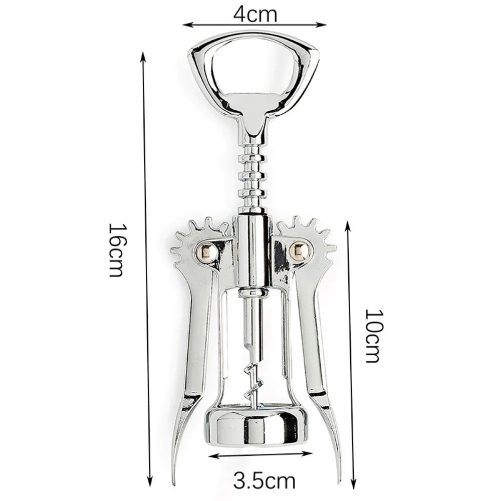 Kurkentrekker Wing Type, Zinklegering, Metalen Flesopener voor Rode Wijn, Essentieel Keukengerei