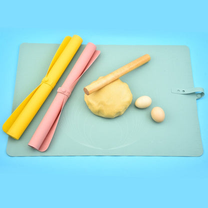 Mehrzweck-Knet Küchenmatte, Antihaft, Silikon, mit Maßangaben, 58x40 cm, leicht zu reinigen