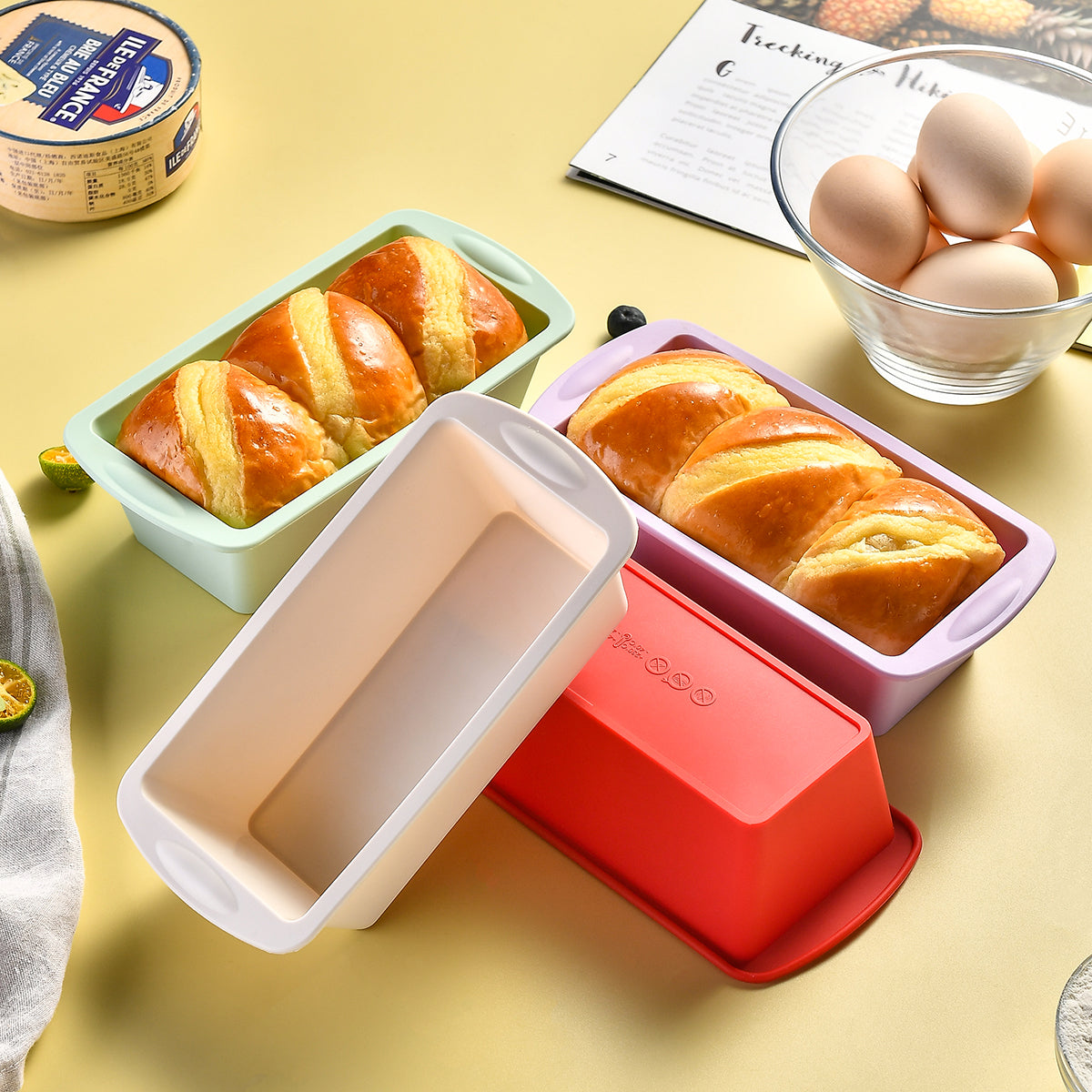 Rechteckige Silikon Backform für Kuchen, Brot und Süßigkeiten – Praktische DIY Backform für die Küche