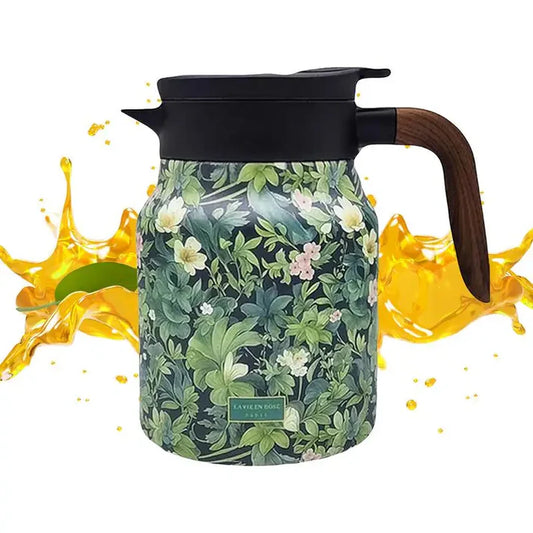 Vintage Teekanne aus Edelstahl – 1000ml, tropffrei