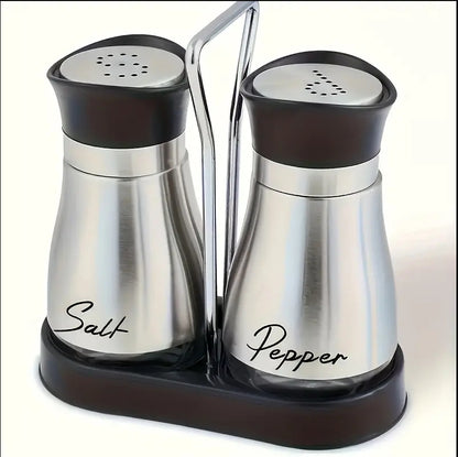 Elegante Salz- und Pfeffermühle Set Edelstahl – Transparentes Glas, Leicht zu Reinigen, Ideal für Gewürze