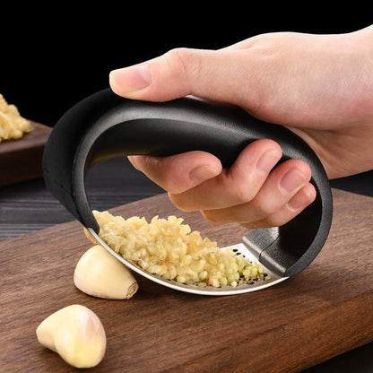 Knoblauchpresse Edelstahl | Ergonomisch & Spülmaschinenfest | Praktische Küchenhilfe