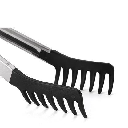 Spaghettitang Silikon Nudelclip mit Edelstahlgriff – Pasta Scoop und Eiwit Separator, Ideal für Küchenutensilien