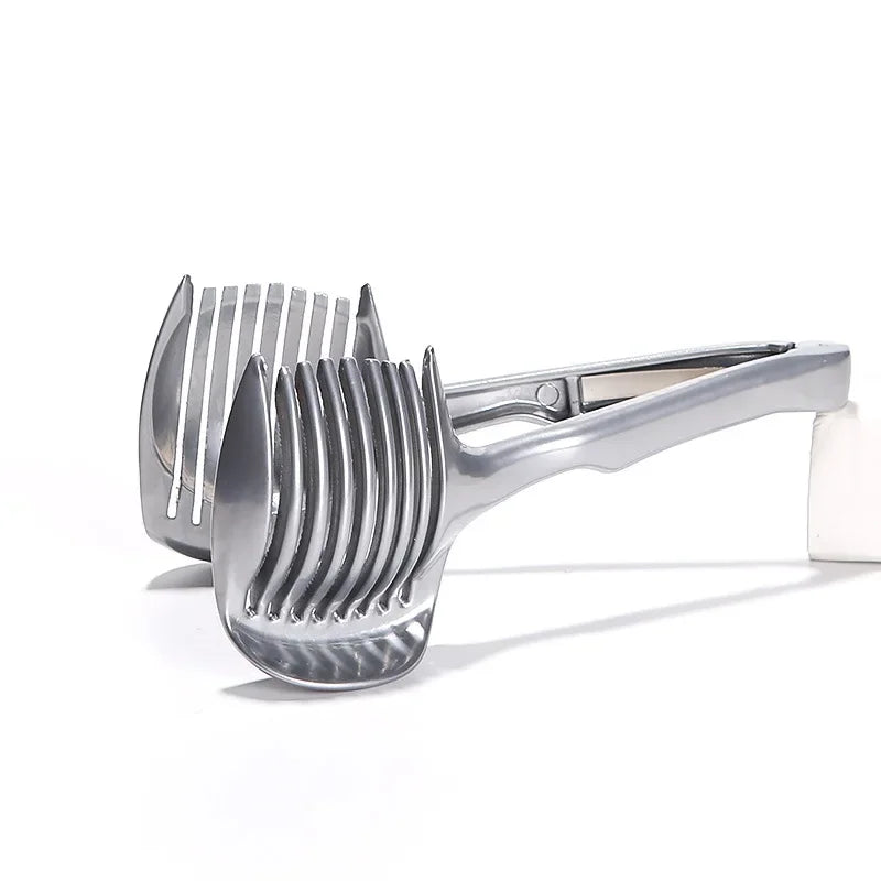 Multifunktionale Handclip Tomatensnijder aus Edelstahl – Citroensnijder und Fruchtschneider für die Küche