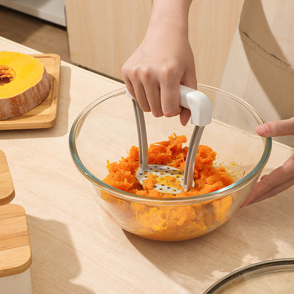 Kartoffelstampfer – RVS Küchenhelfer für Kartoffelpüree und Knoblauch