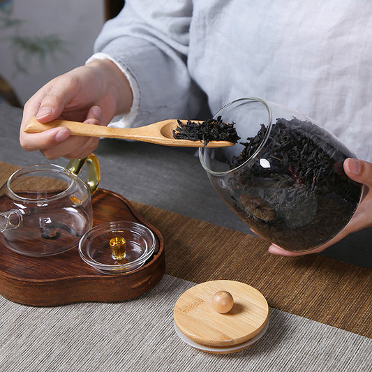 Glas Vorratsbehälter mit Holzdeckel – 500 ml/750 ml/950 ml, luftdicht, große Kapazität