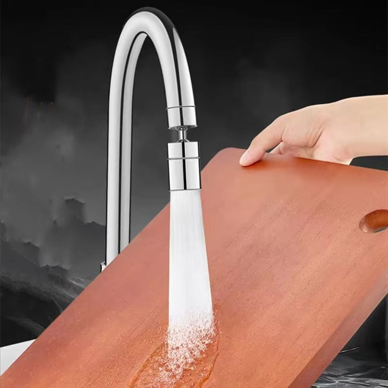 Spritzwassergeschützter Universalhahn für Küche – Wassersparend, Rostfrei, 360° Drehbar, Verhindert Spritzer