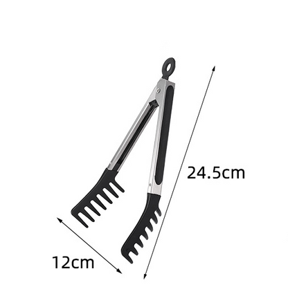 Spaghettitang Silikon Nudelclip mit Edelstahlgriff – Pasta Scoop und Eiwit Separator, Ideal für Küchenutensilien