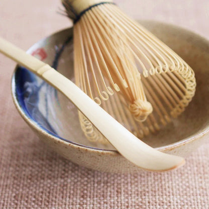 3-in-1 Matcha Set Bambusbesen Teelöffel Keramikstand Traditionelles Teeset für Zuhause, Zubehör und Geschenk