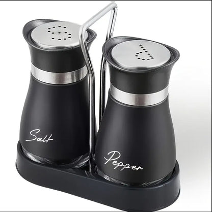 Elegante Salz- und Pfeffermühle Set Edelstahl – Transparentes Glas, Leicht zu Reinigen, Ideal für Gewürze
