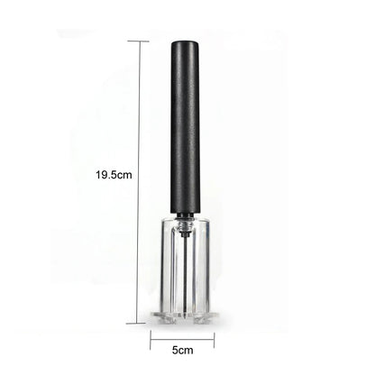 Pneumatische Flaschenöffner – Luftdruck Wijnflesopener mit ABS+PC+Edelstahl, 19,5 cm – Praktisches Küchenwerkzeug für einfache Flaschenentkorkung