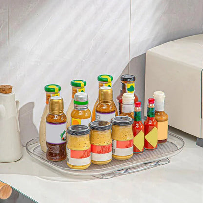 Drehbares Kühlregal, 360° Rotierender Organizer, Platzsparender Aufbewahrungsständer