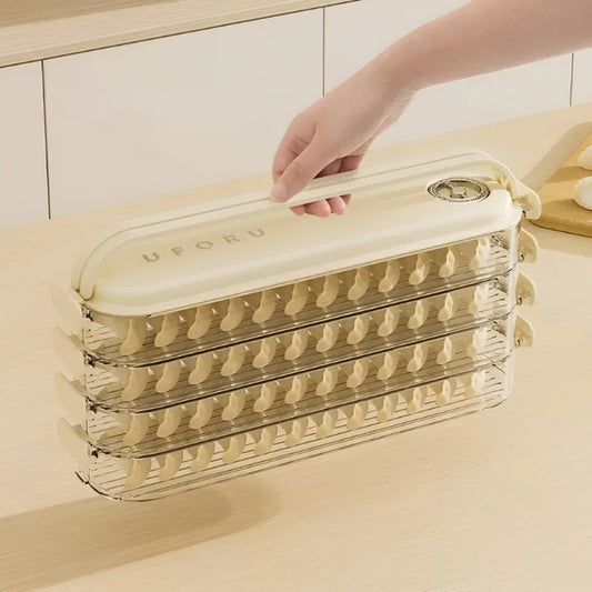 Stapelbare Aufbewahrungsbox für Kühlschrank, mit Deckel für Frische, modulare Lagerung