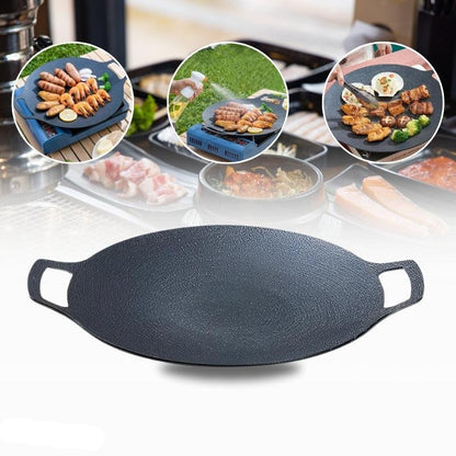 Koreanische Antihaft-Grillpfanne mit Medizinischer Steinbeschichtung – Für Gas & Induktion, 30-36 cm