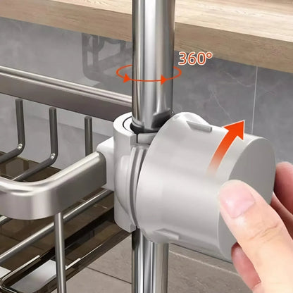 Langlebiger Hängeschwammhalter für Spülbecken – Rostfreier Aluminium Aufbewahrungshalter