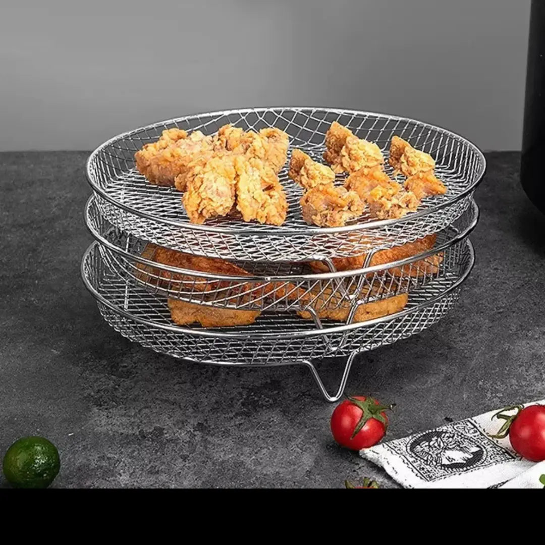 Stapelbare Körbe für Heißluftfritteusen – Mehr Platz, Perfekte Garergebnisse Mivoza Deutschland