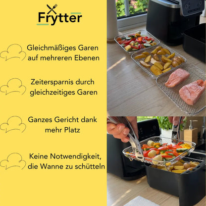 Stapelbare Körbe für Heißluftfritteusen – Mehr Platz, Perfekte Garergebnisse Mivoza Deutschland