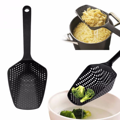 Großer Passierlöffel aus PP – Küchenutensil zum Abgießen von Suppen, Nudeln und Gemüse
