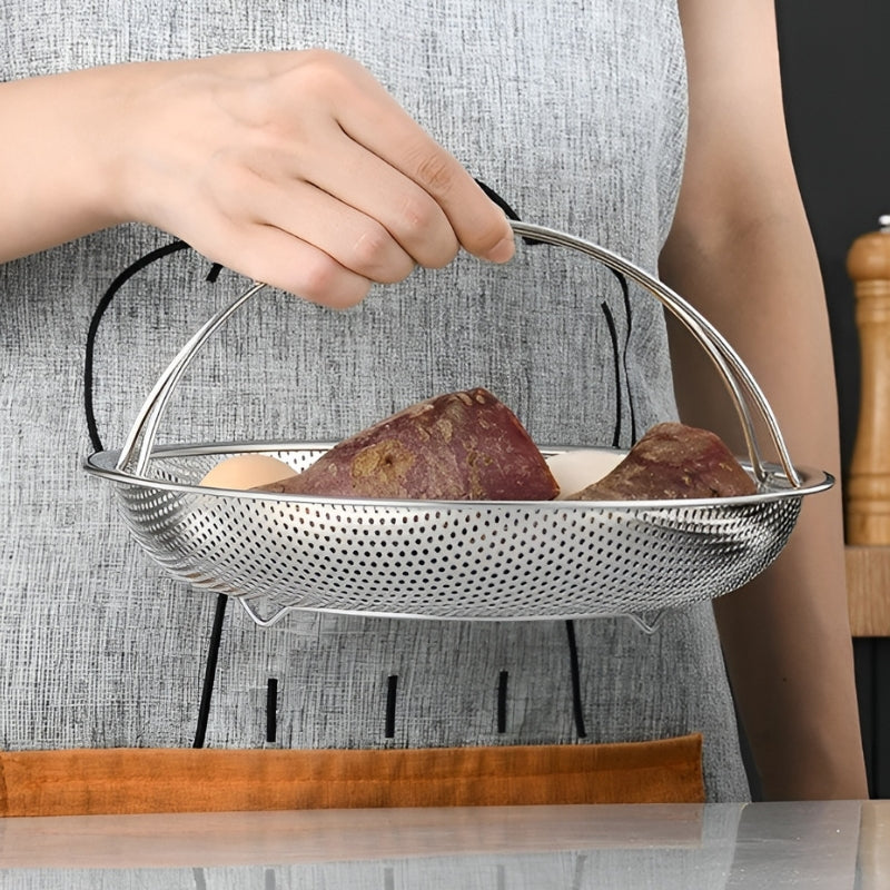 Dampfgarer aus Edelstahl – Kompakter Dampfgarer für Gemüse, Knödel & mehr – Rostfrei, benutzerfreundlich, langlebig