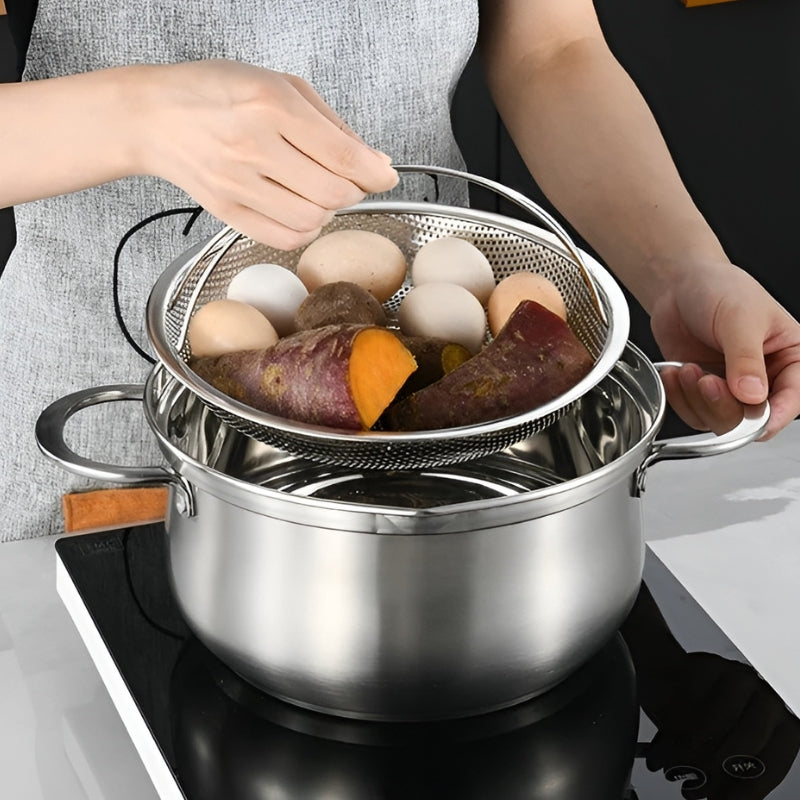 Dampfgarer aus Edelstahl – Kompakter Dampfgarer für Gemüse, Knödel & mehr – Rostfrei, benutzerfreundlich, langlebig