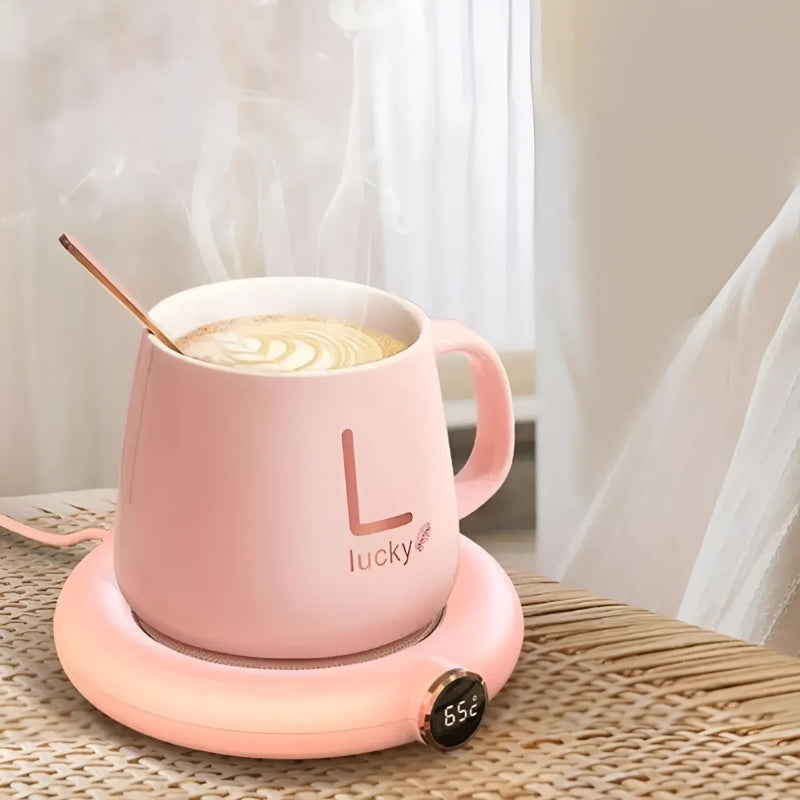 USB Heizuntersetzer für Kaffee, individuell einstellbare Temperatur, tragbar, automatische Abschaltung