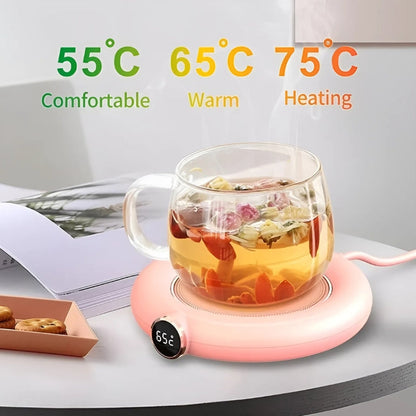 USB Heizuntersetzer für Kaffee, individuell einstellbare Temperatur, tragbar, automatische Abschaltung