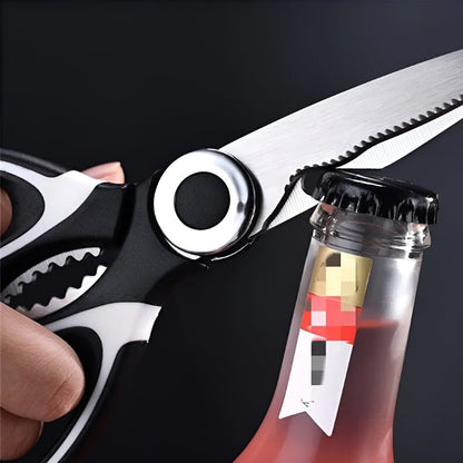 Ergonomische Küchenschere aus Edelstahl, Scharf, Vielseitig für Gemüse, Fleisch und Fisch – 9,5 x 21 cm