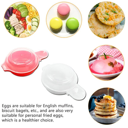 Set aus 2 Mini Eierkochern für die Mikrowelle – Schnelles Frühstück ohne Aufwand