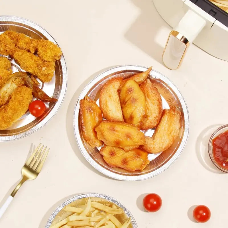 Wiederverwendbare Aluminiumfolie für Heißluftfritteusen – Keine Unordnung mehr! (30+20 Gratis) Mivoza Deutschland