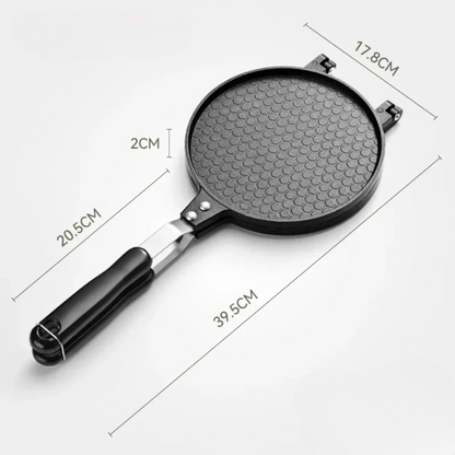 Doppelköpfige Loempia-Maschine 17 cm – Knusprige Frühlingsrollen, Haushaltsgerät für Gasherd