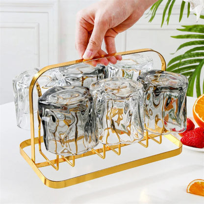 Becherhalter | 6 Haken | Platzsparend nutzen | Metall