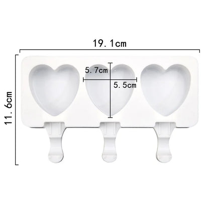 Eiswürfelform Herz & Pfote – Set aus 2 – Silikon, Lebensmittelecht – Für Schokolade, Pudding & Backen