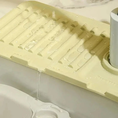 Wasserhahn-Silikonauflage – Tropfschutz für trockene Arbeitsplatten, 45 cm