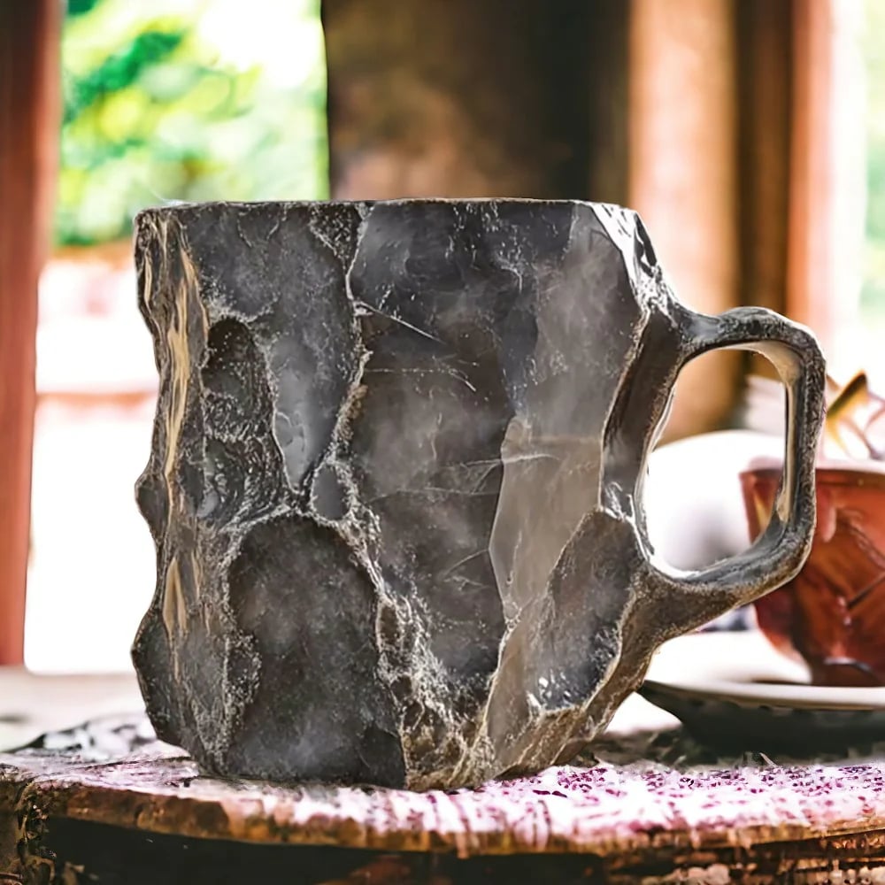 Mineral-Kristall-Kaffeetassen 350–450 ml – Handgefertigt, Spülmaschinengeeignet
