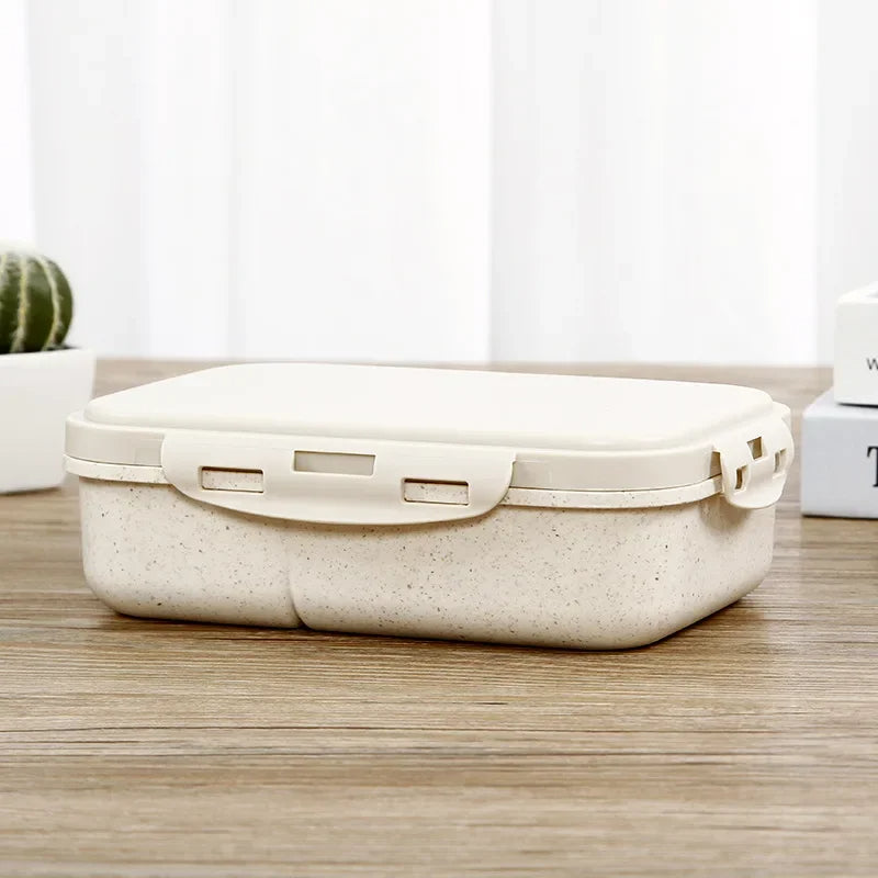 Lunchbox mit Fächern – Bento-Box für Schule, Büro & Kantine – 20x15x6 cm