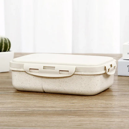 Lunchbox mit Fächern – Bento-Box für Schule, Büro & Kantine – 20x15x6 cm