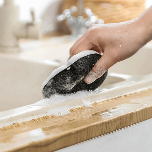 Doppelseitiger Schwamm | Antihaft | Vielseitige Reinigung | Luffa Baumwolle (10 KitchenSwish Schwämme)
