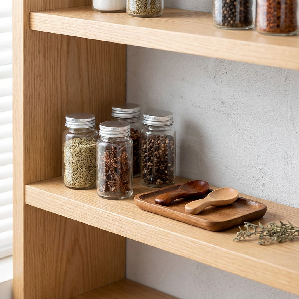 Mini-Holzlöffel Set – Kleine Portionierer aus Naturholz (4 Stück)