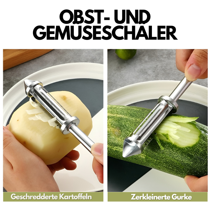 Multifunktionaler Gemüseschäler Edelstahl 18,3 cm für Gemüse und Obst