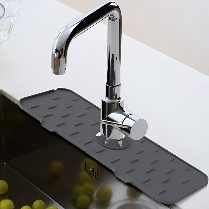Silikon-Ablaufmatte für die Küche, Praktische Schwamm- und Seifenablage, Universell und Wasserdicht