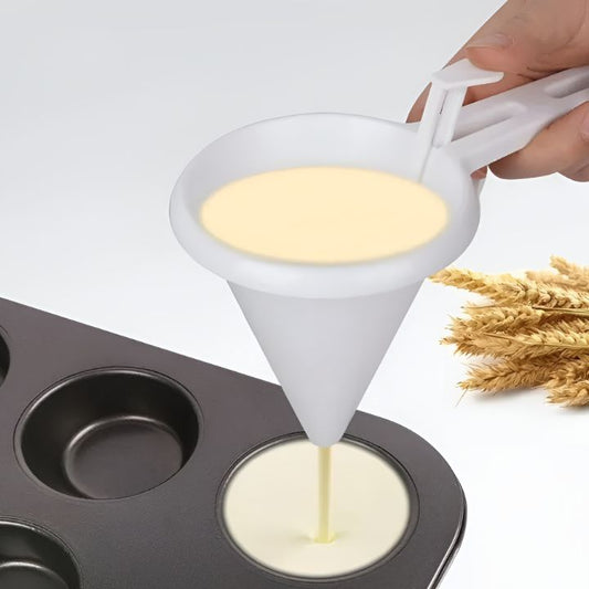 Teigausgießer für präzises Backen, Teigflüssigkeit-Kontrolle, ideal für Pfannkuchen, Cupcakes und mehr, 21 x 13,5 cm
