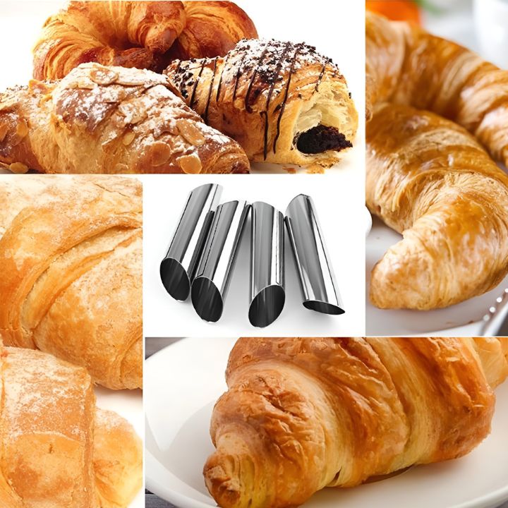 Cannoli-Formen Set aus Edelstahl – 5-teilig mit Bürste