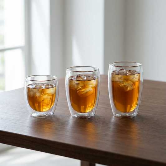 Doppelwandiges Glas (250–450 ml) - 3er-Set