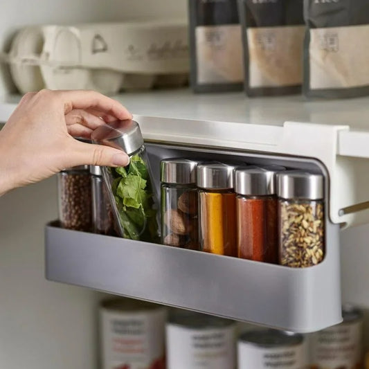 Küchenaufbewahrung Gewürzregal Selbstklebend Wandmontiert Unterregal Organizer 32 cm
