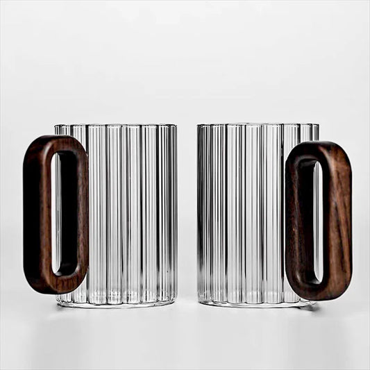 Kaffeeglas-Set | Hitzebeständig | Ergonomischer Griff | Glas