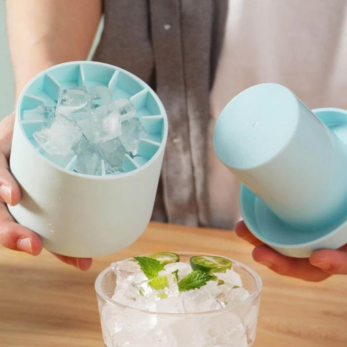 Silikon Eiswürfelform für große Eiswürfel – Flexibel und Lebensmittelecht