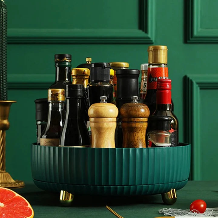 Drehbares Lagerregal, 360° Rotierender Küchen-Organizer