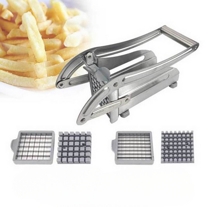 Edelstahl Kartoffelschneider – Gemüseschneider für Pommes und Gemüse, langlebig, einfach zu bedienen
